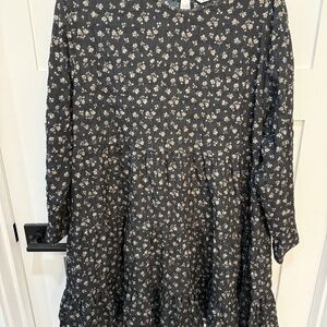 Zara Black Floral Dress